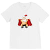 funny flashing naked nude christmas santa claus V-Neck Tee