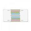 hawaiian pattern License Plate