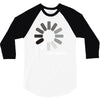 buffering  funny retro loading computer console fashion party 3/4 Sleeve Shirt