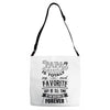 My Papa is Totally My Most Favorite Guy Of All Time Adjustable Strap Totes