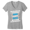 It's A Poppy Thing Women's V-Neck T-Shirt