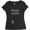 Muggle On Board Army Women's Triblend Scoop T-shirt