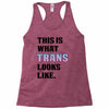 This is What Trans Looks Like Racerback Tank