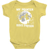 my pointer rides shotgun Baby Bodysuit