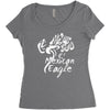 mexican eagle Women's Triblend Scoop T-shirt