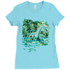 water lilies and nessy Ladies Fitted T-Shirt