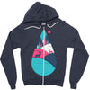 tear Zipper Hoodie