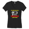 i'm here because you broke something Women's V-Neck T-Shirt