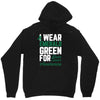 i wear emerald green for liver cancer awareness Unisex Hoodie