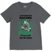 I am A Racing Grandpa Like A Regular Grandpa Only Way Cooler V-Neck Tee
