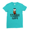 turn up Ladies Fitted T-Shirt