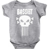 bassist skull Baby Bodysuit
