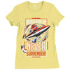 never surrender Ladies Fitted T-Shirt