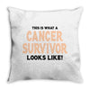This Is What a Cancer Survivor Looks Like Throw Pillow