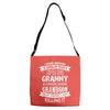 Super Cool Granny Of A Freaking Awesome Grandson Adjustable Strap Totes