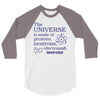The Universe Is Made Of Protons Neutrons Elektrons And Morons 3/4 Sleeve Shirt
