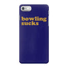 bowling sucks bowl team league club funny geek nerd sport pin tee shir iPhone 7 Case