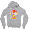 sweep the leg Zipper Hoodie