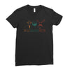 goatee beard mustache Ladies Fitted T-Shirt