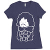 snow man Ladies Fitted T-Shirt