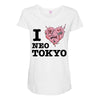 i love neo tokyo Maternity Scoop Neck T-shirt