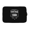original parts vintage established 2000 perfectly aged Laptop sleeve