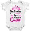 Celebrating With the 1st Birthday Queen Baby Onesie