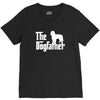the dogfather labradoodle white V-Neck Tee