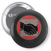 hand shake Pin-back button
