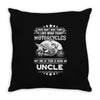 Motorcycles Uncle Throw Pillow