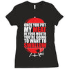 once you put my meat in your mouth Ladies Fitted T-Shirt