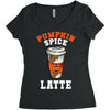 pumpkin spice latte Women's Triblend Scoop T-shirt