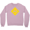 tractor crossing farmer's road warning sign Crewneck Sweatshirt