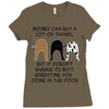 MONEY CAN BUY A LOT OF THINGS, Ladies Fitted T-Shirt