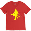 sasquatch guitar gear  funny bigfoot yeti comic monster retro V-Neck Tee
