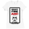ready fire aim Ladies Fitted T-Shirt