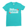 blessed mommy with flower white color Ladies Fitted T-Shirt