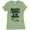 Greatest Poppa In The Universe Ladies Fitted T-Shirt