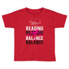 Reading Yoga Wine Balance Toddler T-shirt
