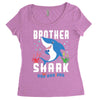 brother shark doo doo doo family matching Women's Triblend Scoop T-shirt