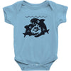 big shark little fish Baby Bodysuit