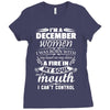 I Am A December Women Ladies Fitted T-Shirt