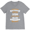 Super Cool Son Of A Freaking Awesome Mom V-Neck Tee