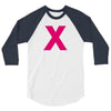 pink x 3/4 Sleeve Shirt