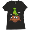 poosaurus Ladies Fitted T-Shirt