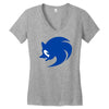 sonic logo Women's V-Neck T-Shirt