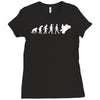 evolution of motorbike Ladies Fitted T-Shirt