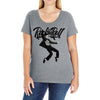 Elvis Presley Rock N Roll Ladies Curvy T-Shirt