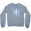 skull snowflakes alternative christmas jumper Crewneck Sweatshirt