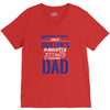 Behind Every Great Driller's Daughters Is A Truly Amazing Dad V-Neck Tee